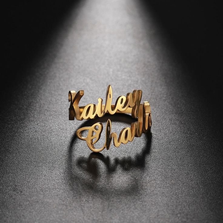 Couple Name Ring