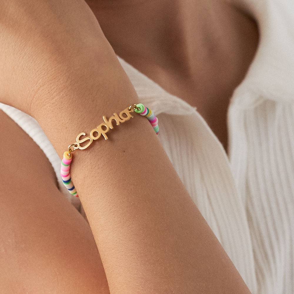 Rainbow Kids Name Bracelet