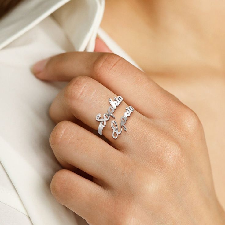 Couple Name Ring
