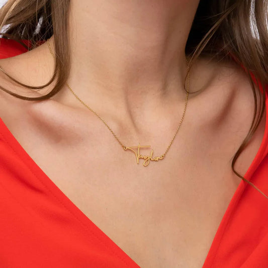 Autograph Style Name Necklace