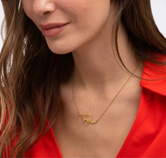 Autograph Style Name Necklace